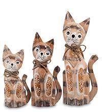 Набор фигурок "Коты с бантиком"