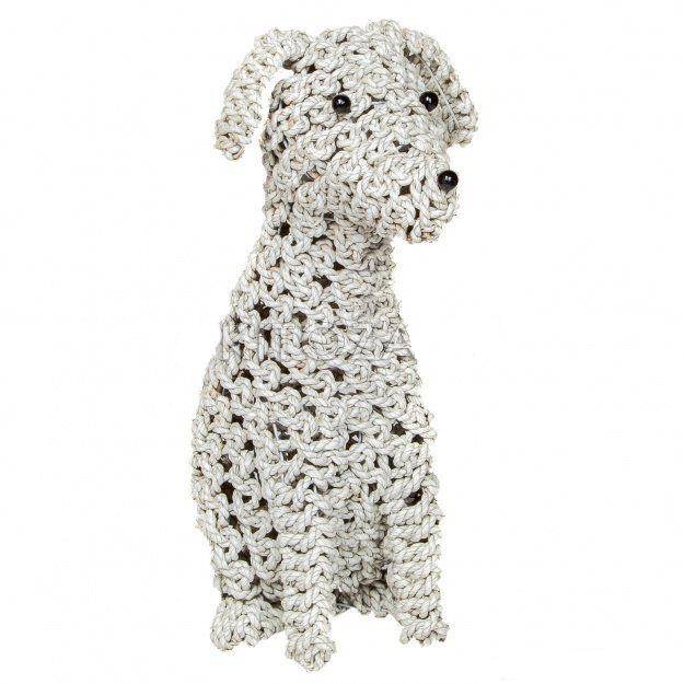 Фигура Собака плетеная Такса 