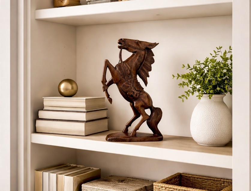 Статуэтка "Конь, ставший на дыбы" 45 см суар