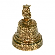 Колокольчик из бронзы Сова 4 см
