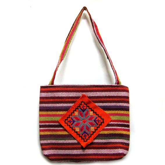 Этническая текстильная сумка 30х25