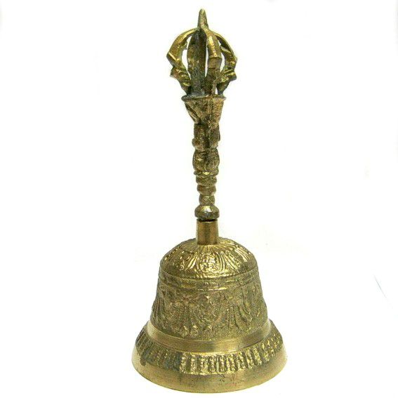 Тибетский колокол из бронзы 15 см