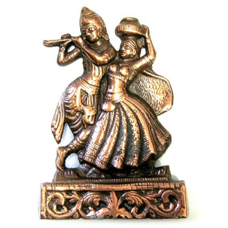 Фигура  Кришна и Радха - энергия любви 26см, силумин