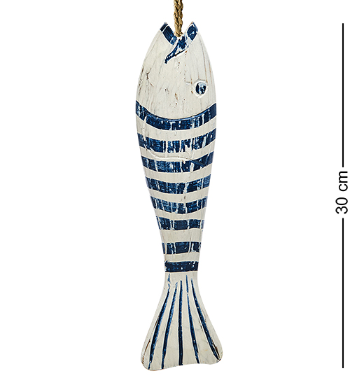 Панно настенное рыба синий полосатик 30 см