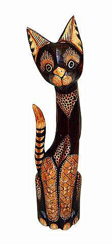 Фигурка деревянная "Кот Джаспер" 80см.